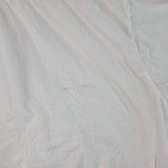 James Perse Poplin Shirt Button Down Double layered Fabric size 4 XL *Stain - Picture 6 of 12